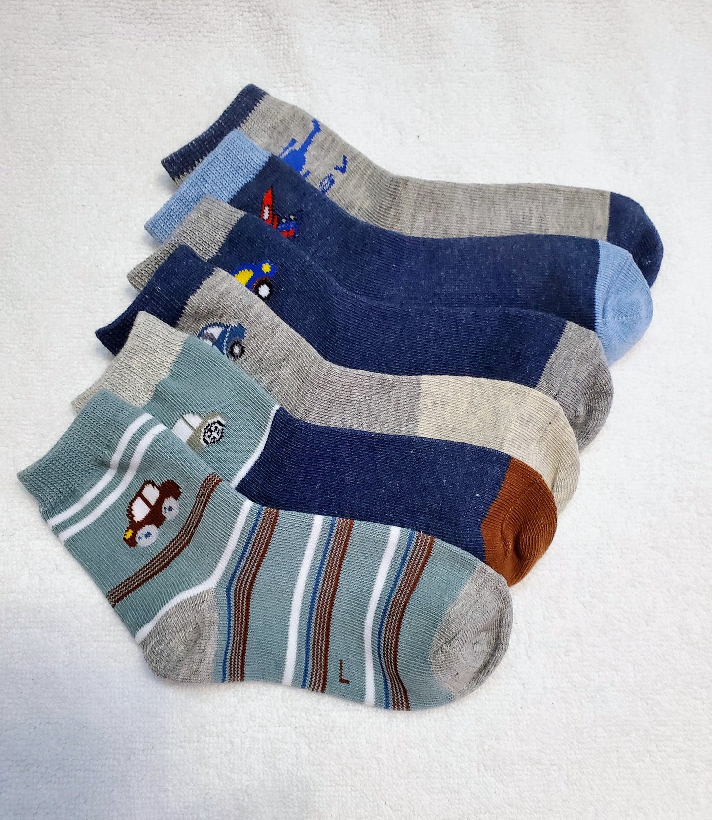 "New" Boys Cars Crew Socks