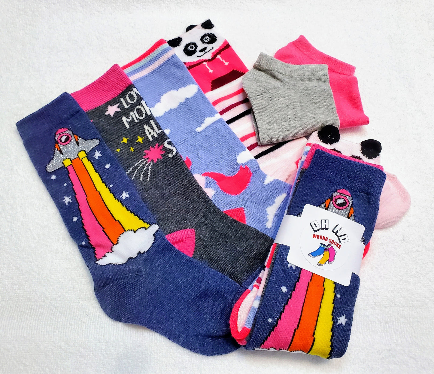 "New" By: "Cat & Jack" Girls Knee High Socks (Rocket)