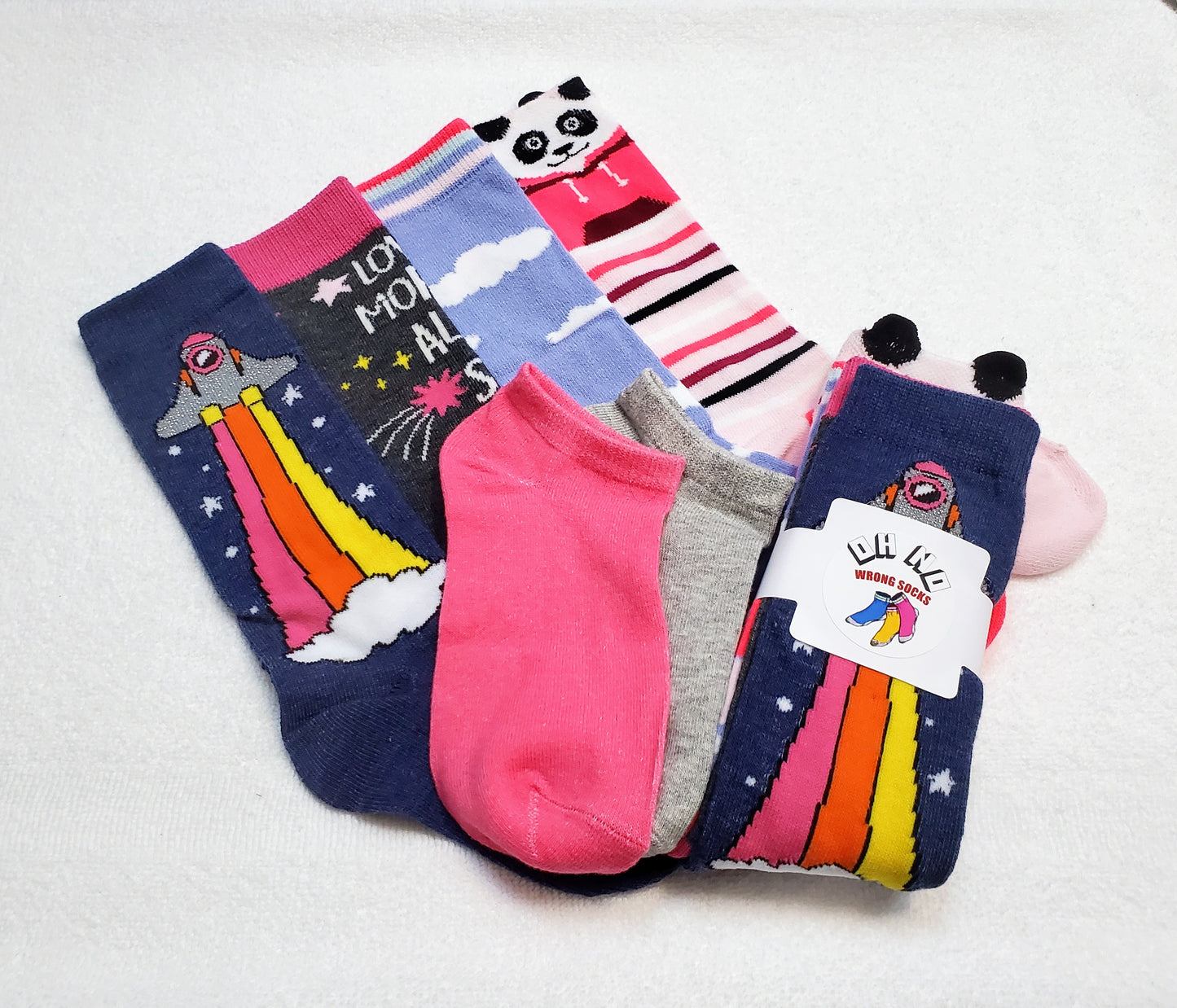 "New" By: "Cat & Jack" Girls Knee High Socks (Rocket)