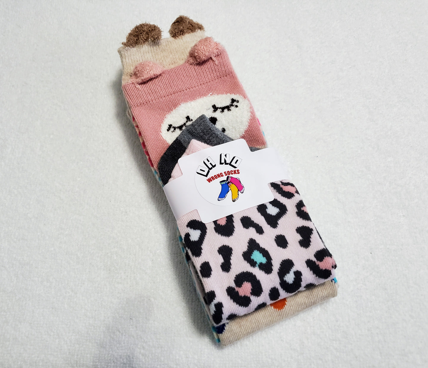 "New" By: Color City Cartoon Animal "Girls" Knee High Socks (Cat and Owl)