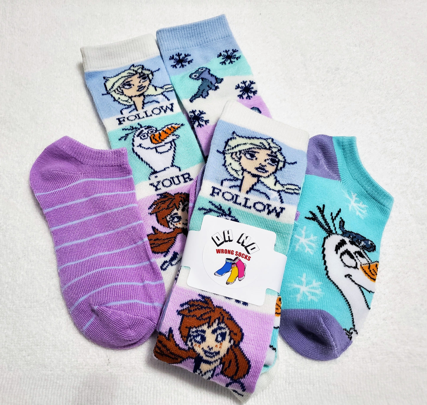 "New" By: Disney "Frozen" Girls Knee High Socks (Elsa Olaf Anna)