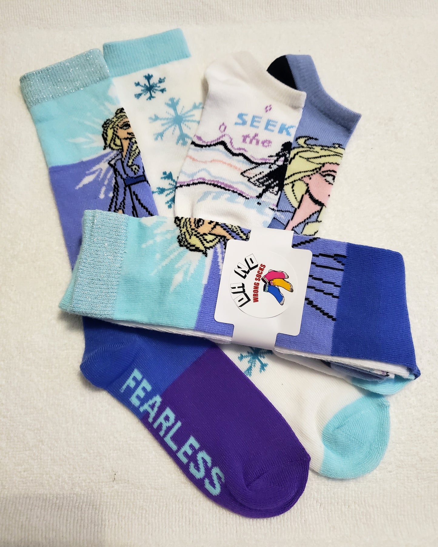 "New" By: Disney "Frozen" Girls Knee High Socks (Fearless)