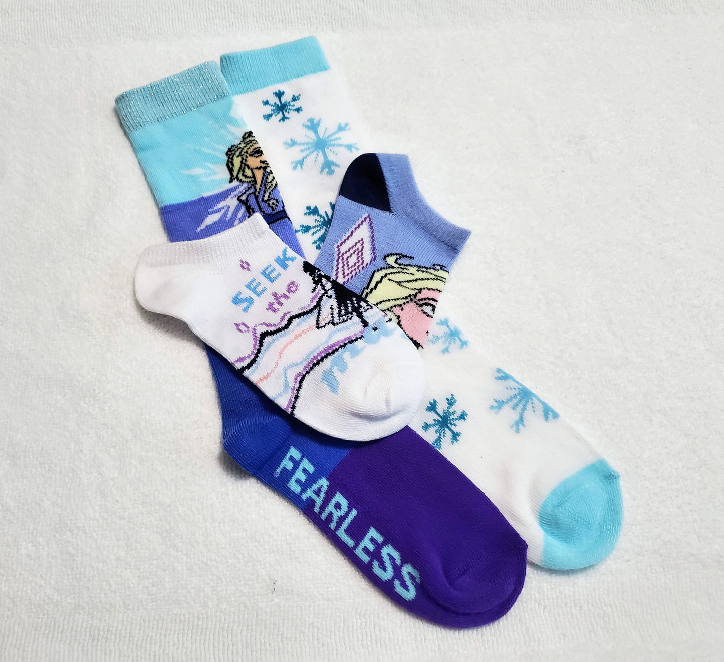 "New" By: Disney "Frozen" Girls Knee High Socks (Fearless)