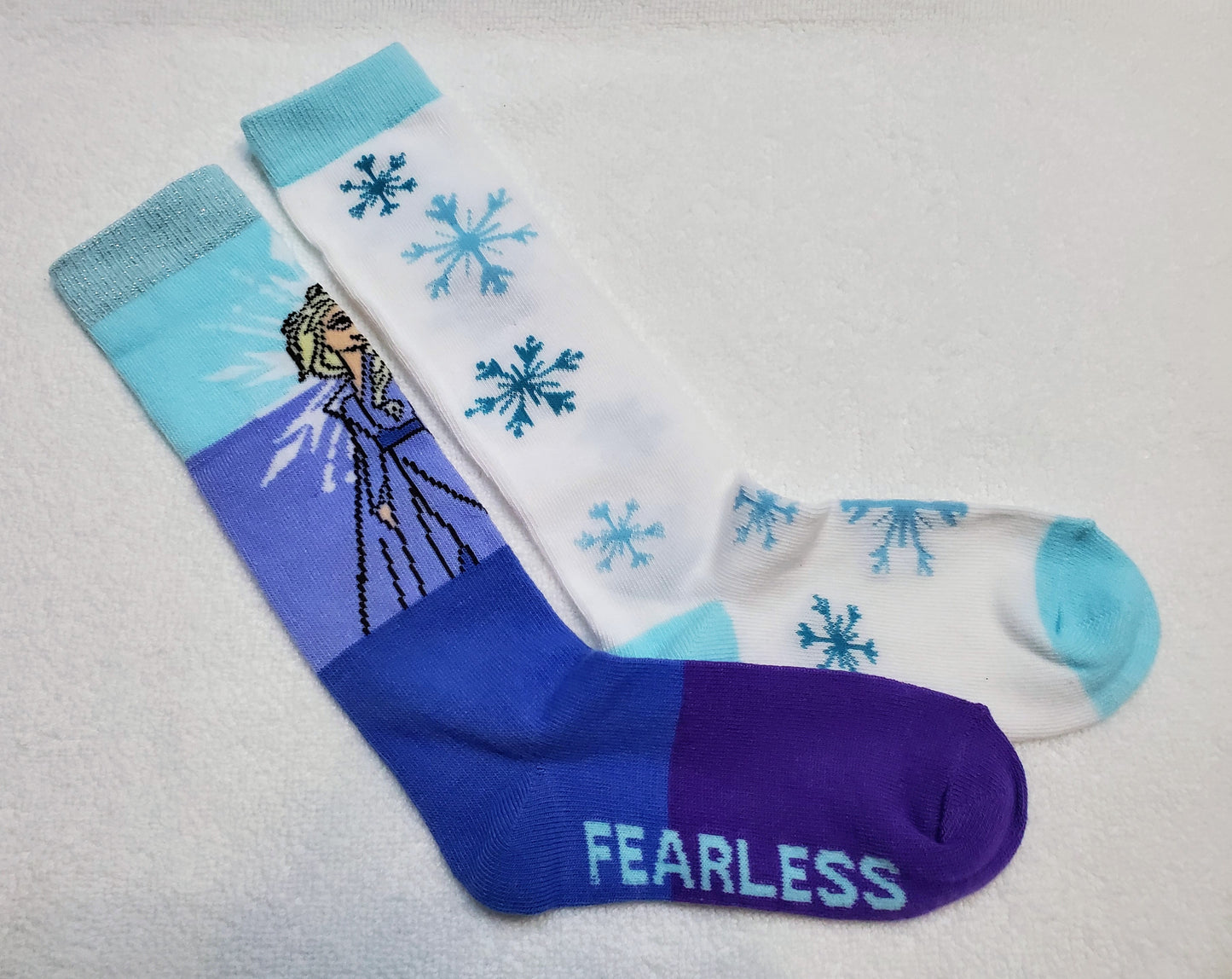 "New" By: Disney "Frozen" Girls Knee High Socks (Fearless)