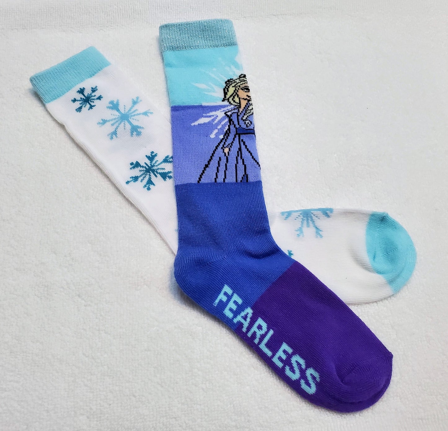 "New" By: Disney "Frozen" Girls Knee High Socks (Fearless)