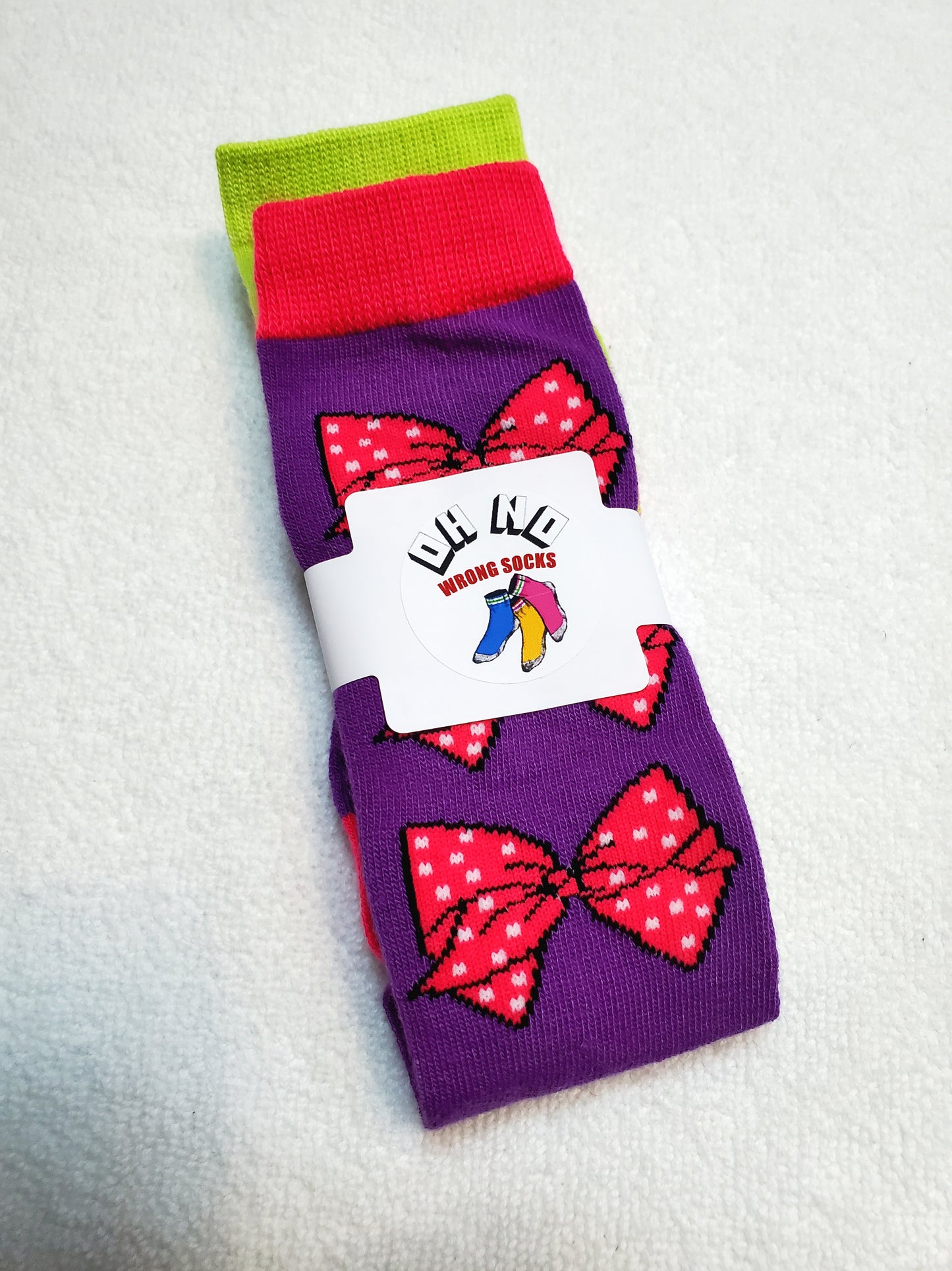 "New" JoJo Siwa Girls Knee High Socks (Hearts & Bows) (FREE JoJo Bow with Purchase)