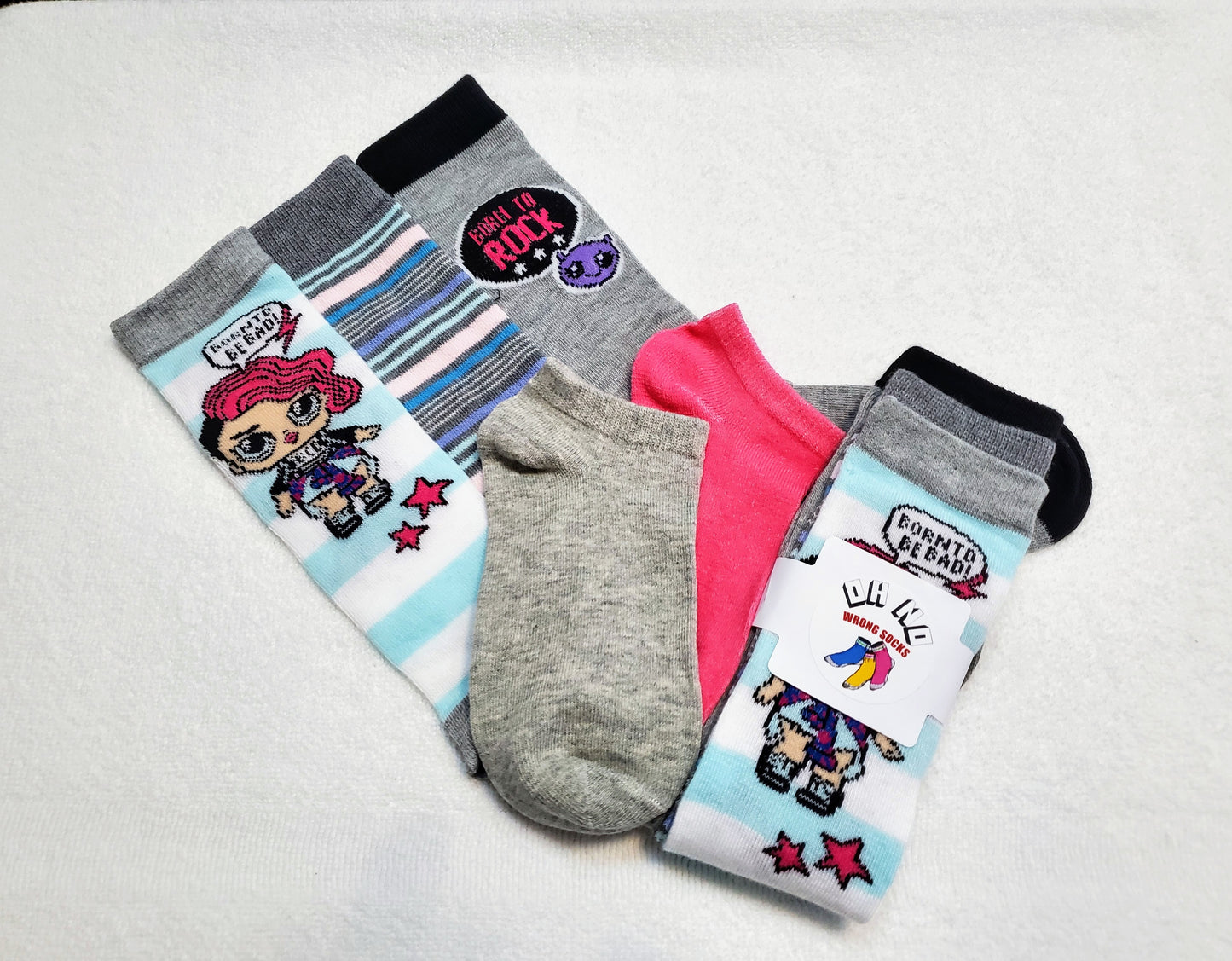 "New" LOL Surprise Girls Knee Highs (Born To Rock)