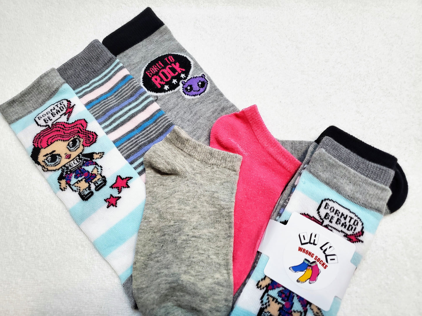 "New" LOL Surprise Girls Knee Highs (Born To Rock)