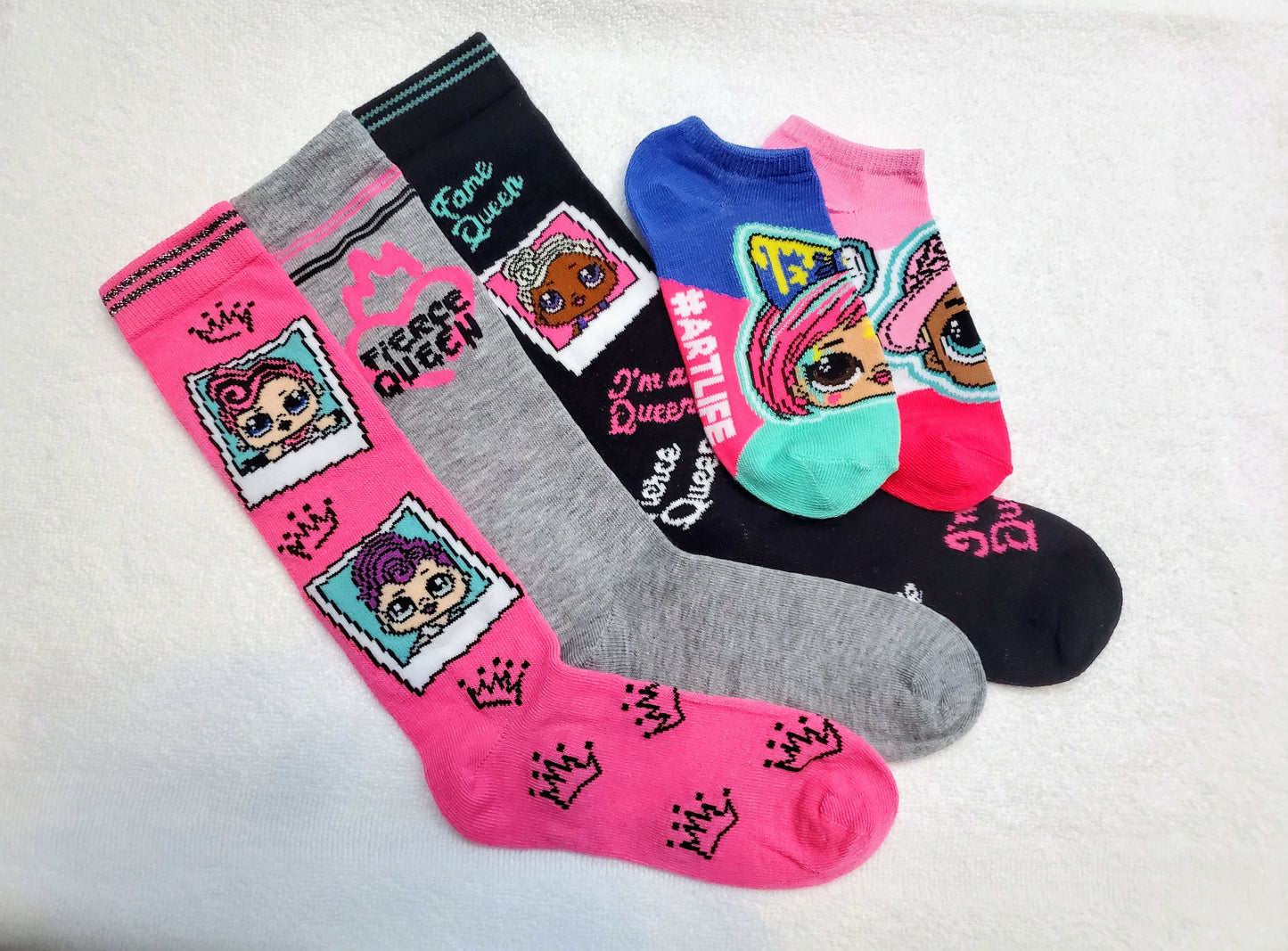"New" LOL Surprise Girls Knee Highs (Pink)