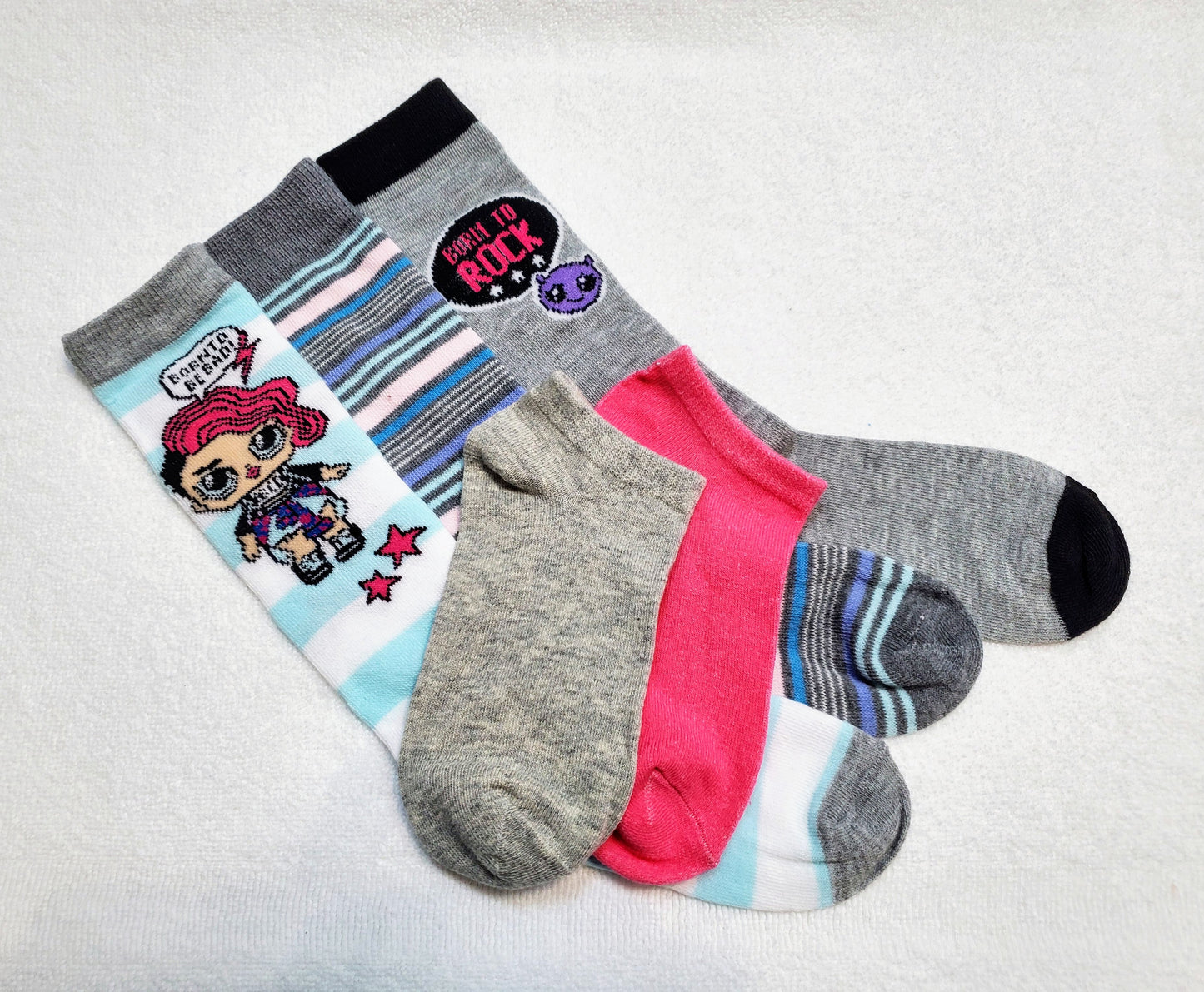 "New" LOL Surprise Girls Knee Highs (Born To Rock)