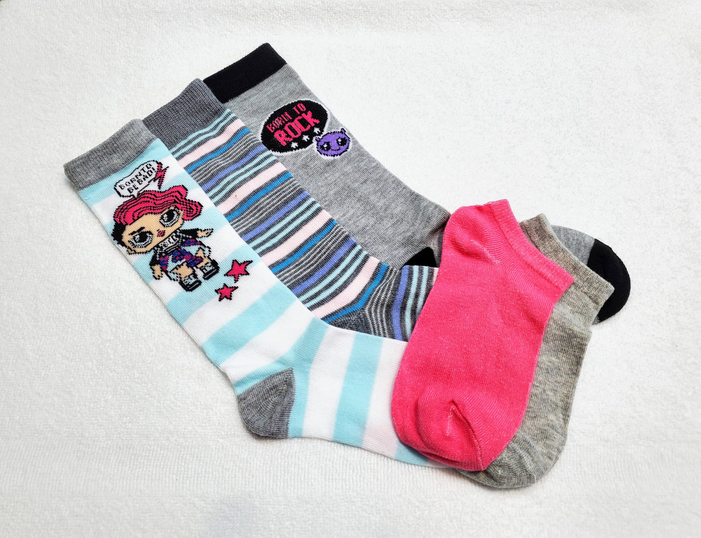 "New" LOL Surprise Girls Knee Highs (Born To Rock)