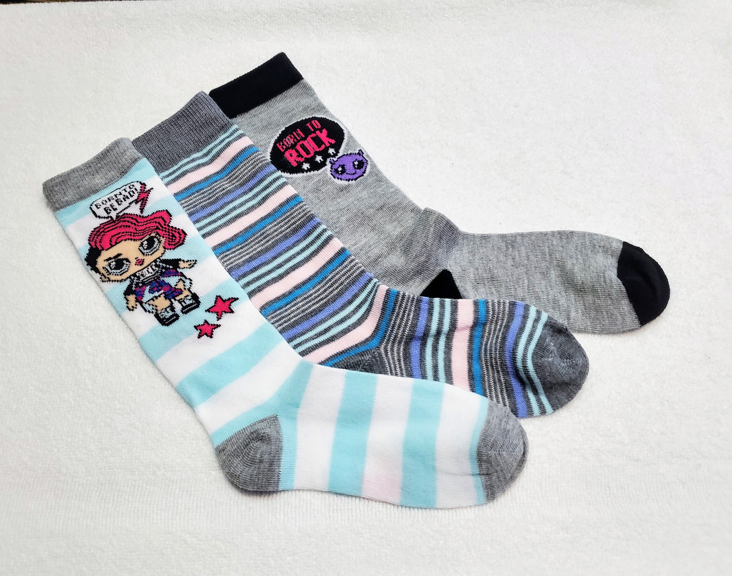 "New" LOL Surprise Girls Knee Highs (Born To Rock)