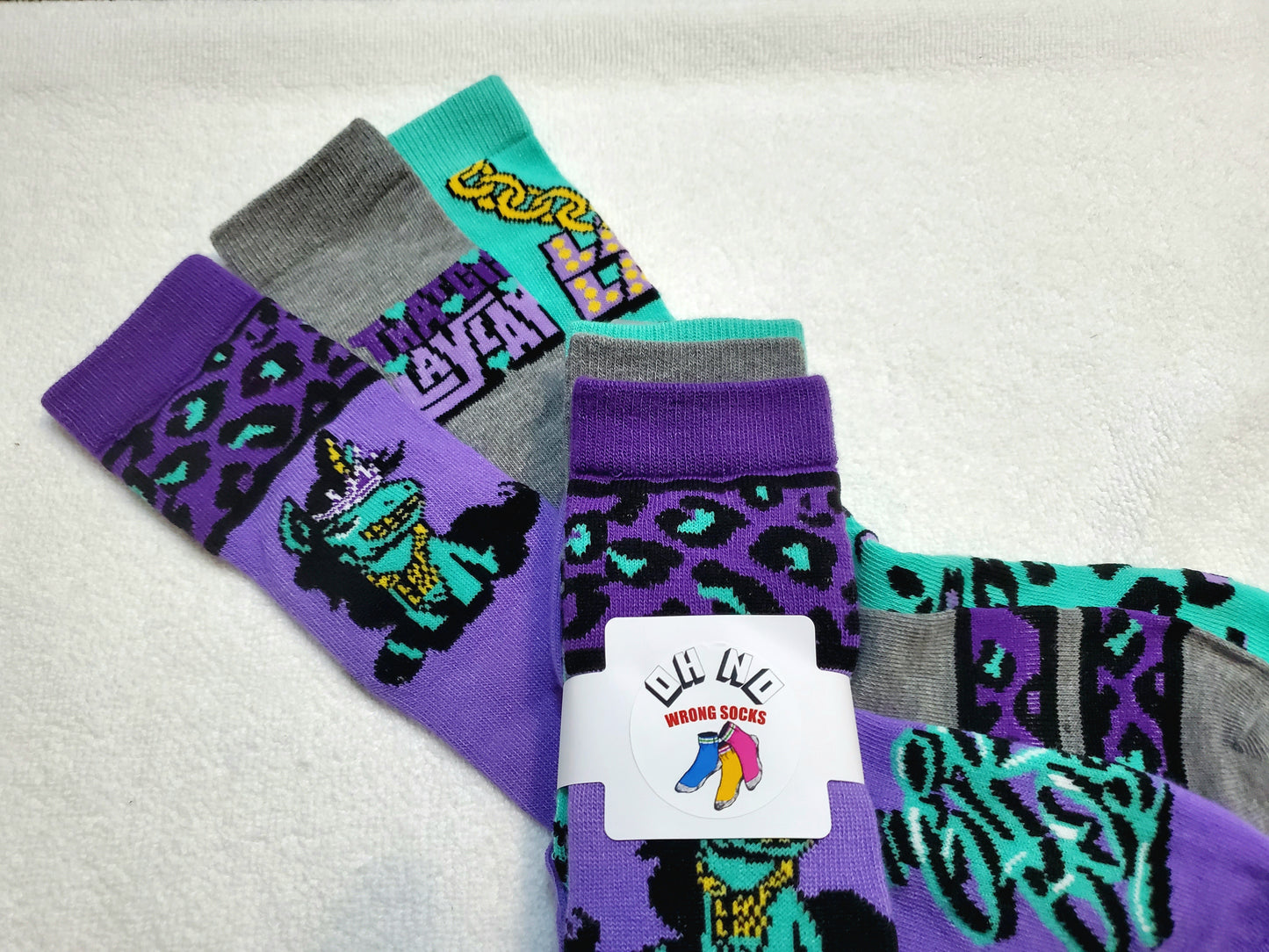 "New" That Girl Lay Lay Girls Knee High Socks (Purple)