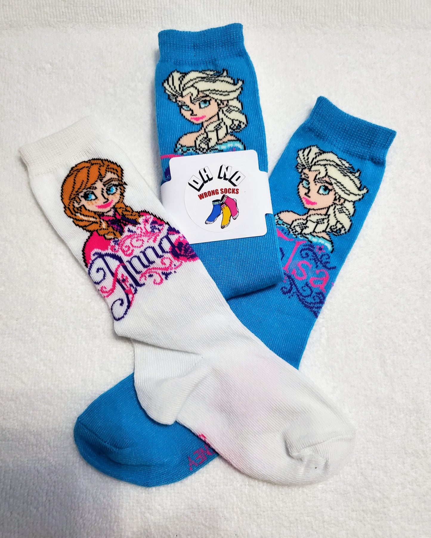 "New" Little Mamma "Disney's Frozen" Anna and Elsia Knee Highs