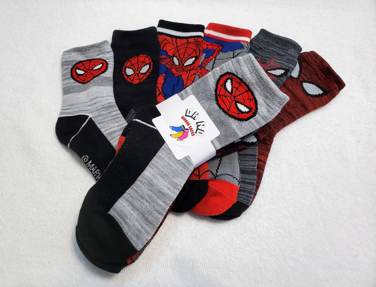 "Marvel" Spider Man Boys Crew Socks