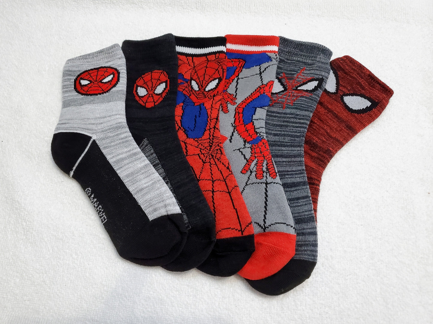 "Marvel" Spider Man Boys Crew Socks