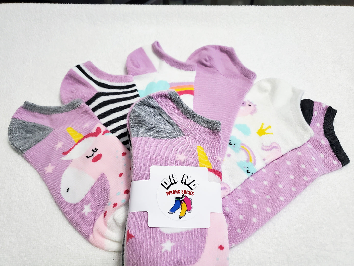 "New" Unicorn Girls "No Show" Socks