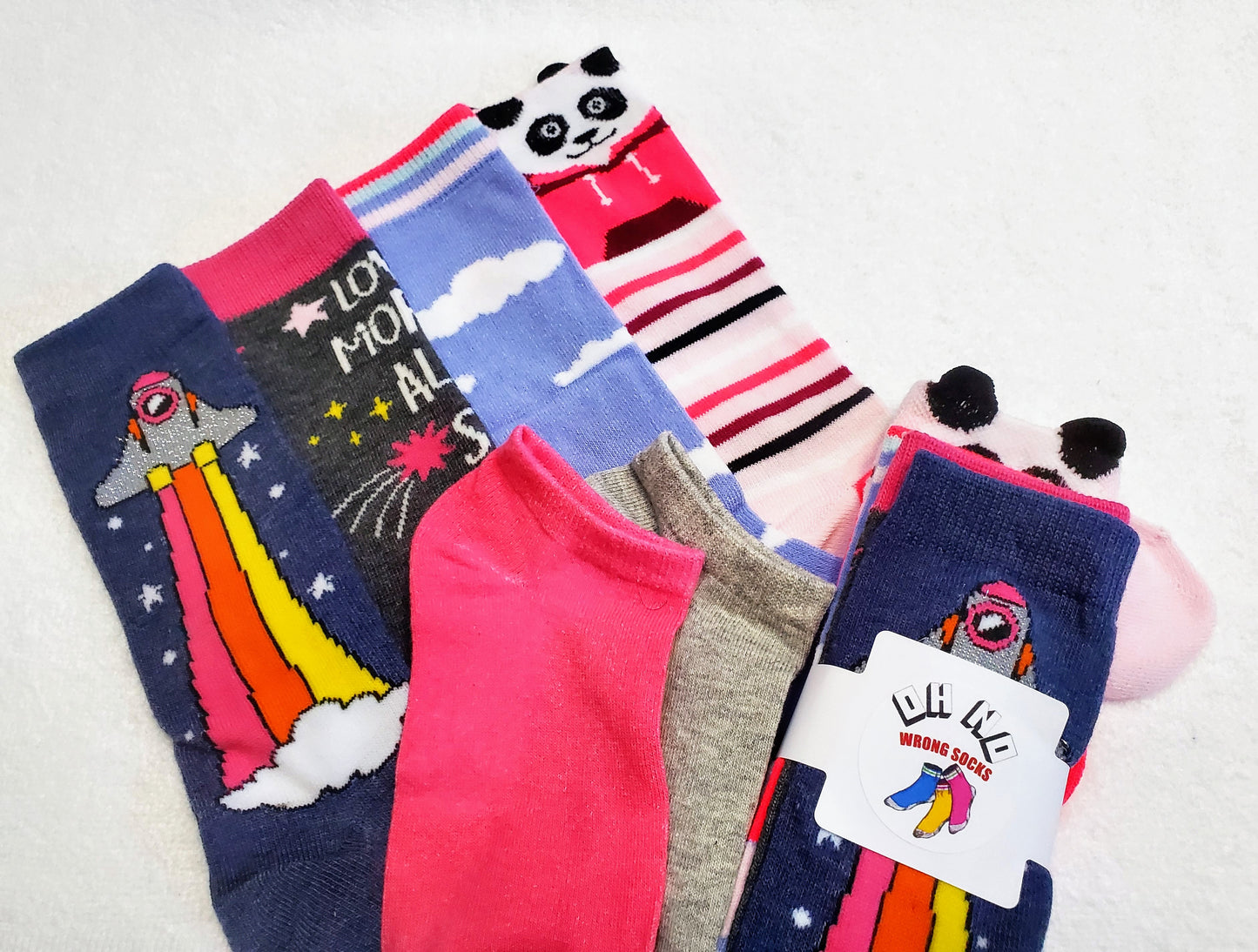 "New" Little Mamma "Cat & Jack" Girls Knee Highs (Rocket Ship, Panda & Assorted)