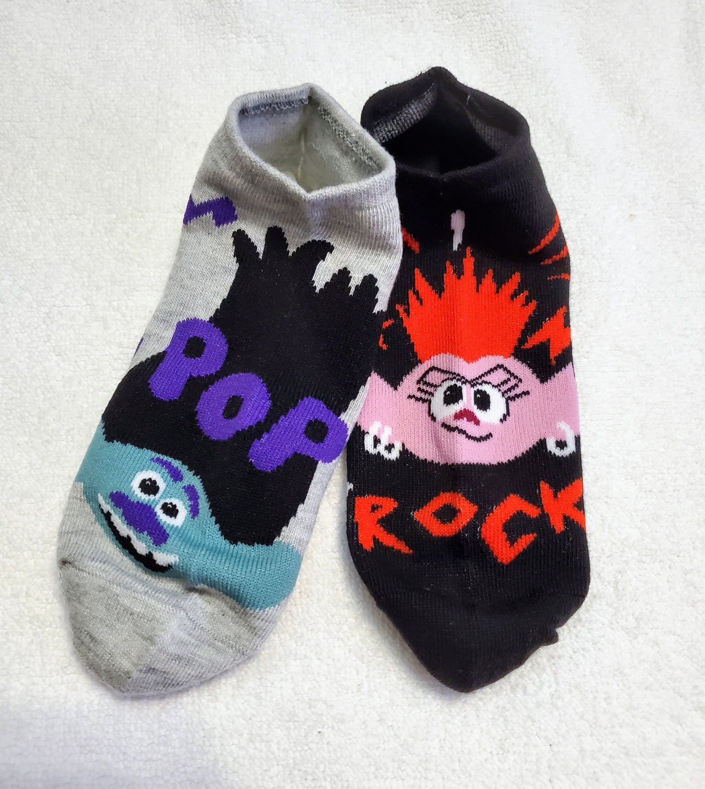 "New" Trolls Assorted Big Girls Ankle Socks