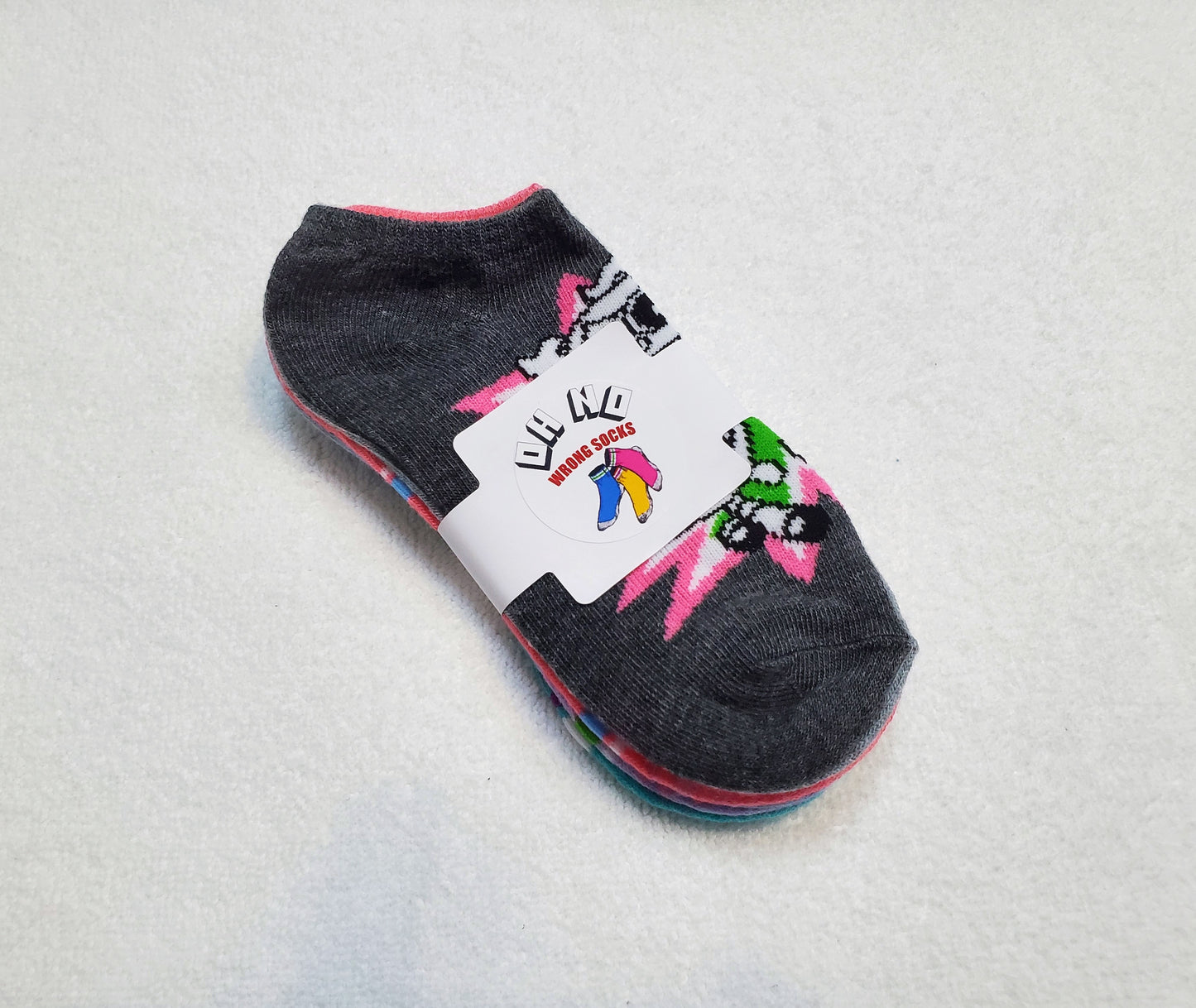 "New" Cartoon Network Powerpuff Girls "No Show" Socks